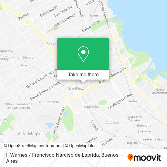 Mapa de I. Warnes / Francisco Narciso de Laprida