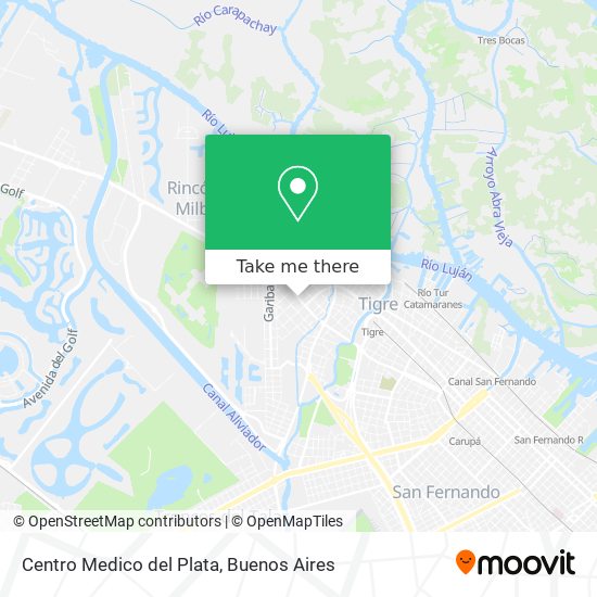 Centro Medico del Plata map