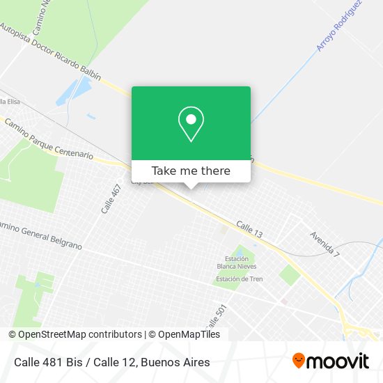 Mapa de Calle 481 Bis / Calle 12