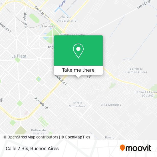 Mapa de Calle 2 Bis
