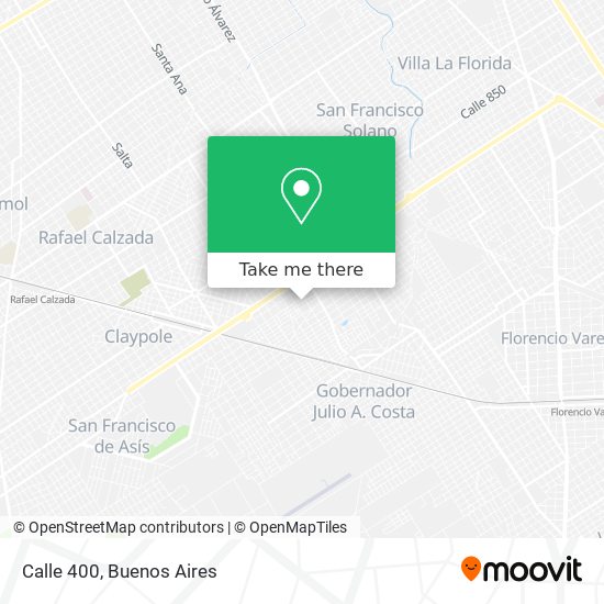 Calle 400 map