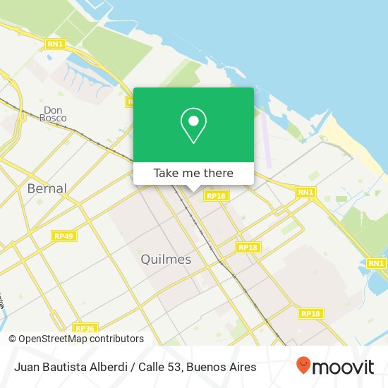 Mapa de Juan Bautista Alberdi / Calle 53
