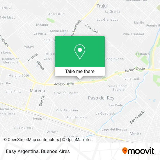 Easy Argentina map
