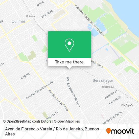 Avenida Florencio Varela / Río de Janeiro map