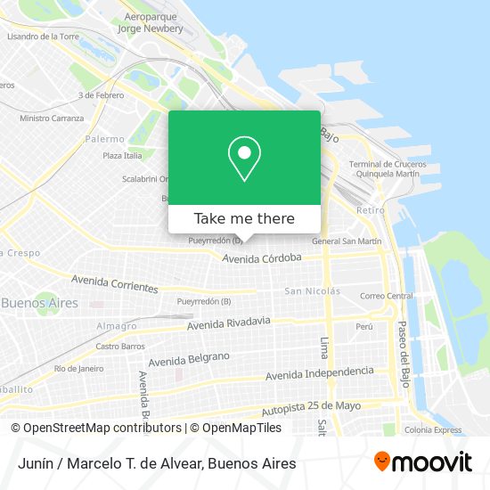 Junín / Marcelo T. de Alvear map