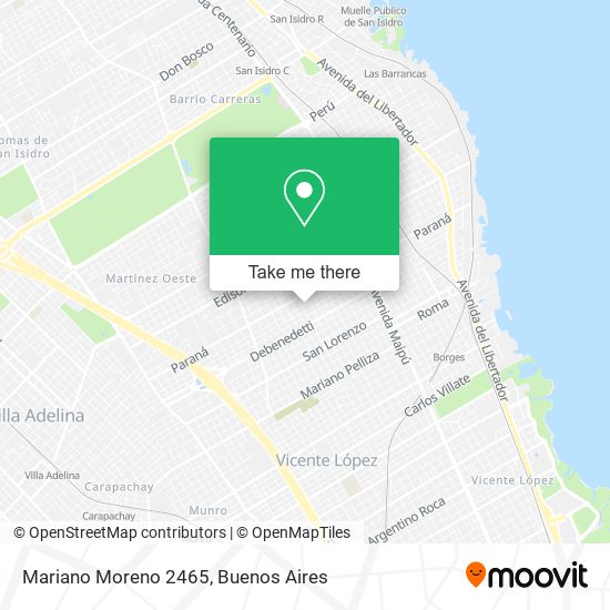 Mariano Moreno 2465 map