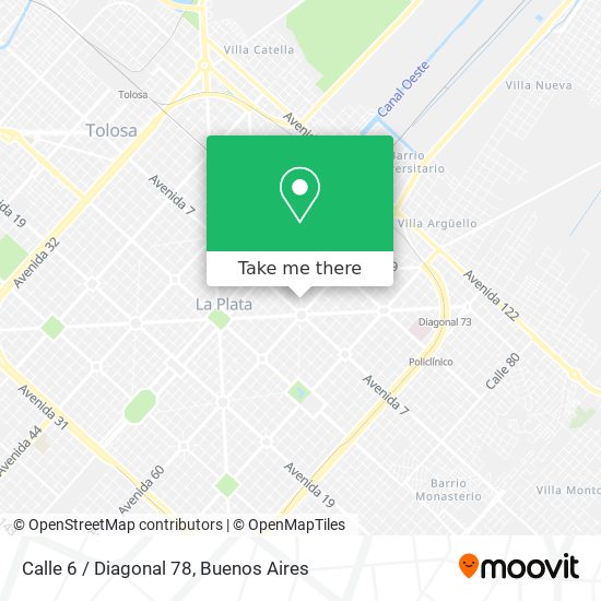 Calle 6 / Diagonal 78 map