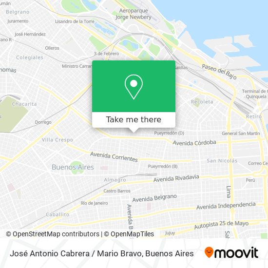 José Antonio Cabrera / Mario Bravo map
