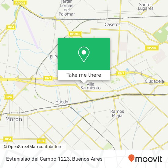 Estanislao del Campo 1223 map