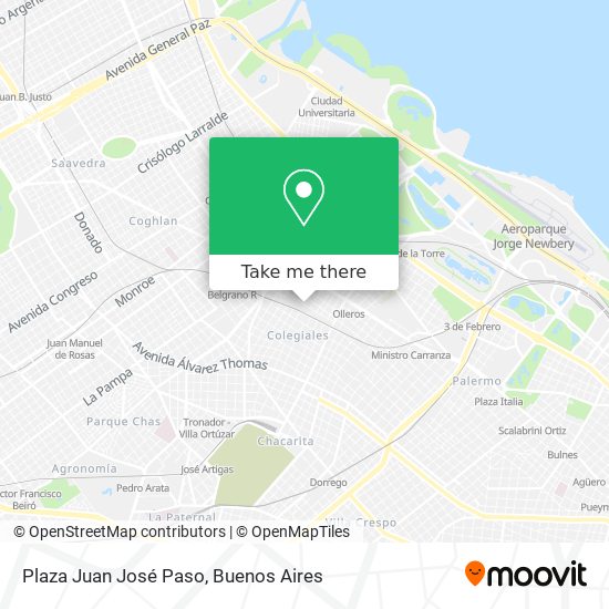 Mapa de Plaza Juan José Paso