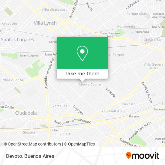 Mapa de Devoto