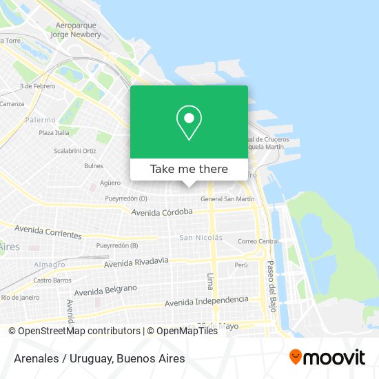 Arenales / Uruguay map