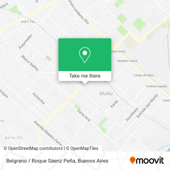 Belgrano / Roque Sáenz Peña map