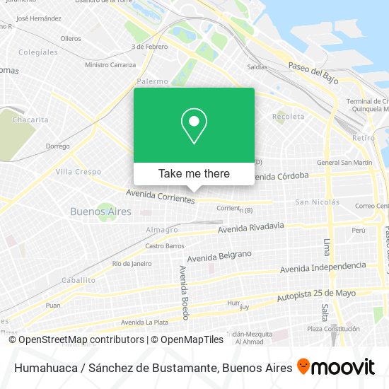Mapa de Humahuaca / Sánchez de Bustamante