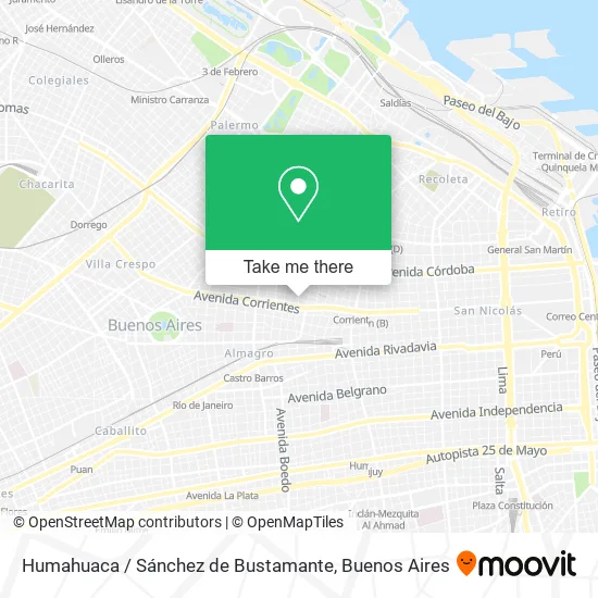 Mapa de Humahuaca / Sánchez de Bustamante