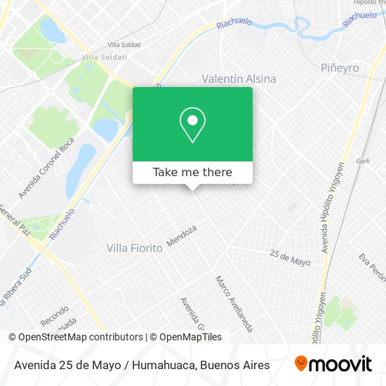 Avenida 25 de Mayo / Humahuaca map