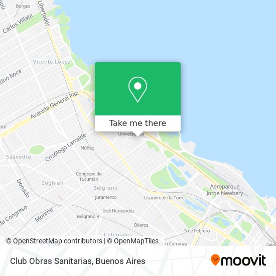 Club Obras Sanitarias map