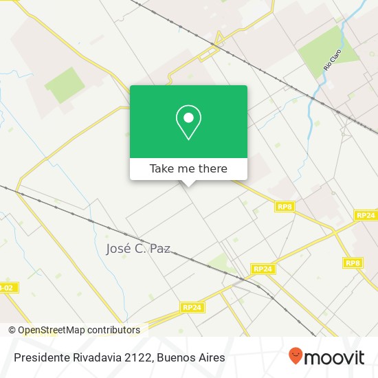 Presidente Rivadavia 2122 map