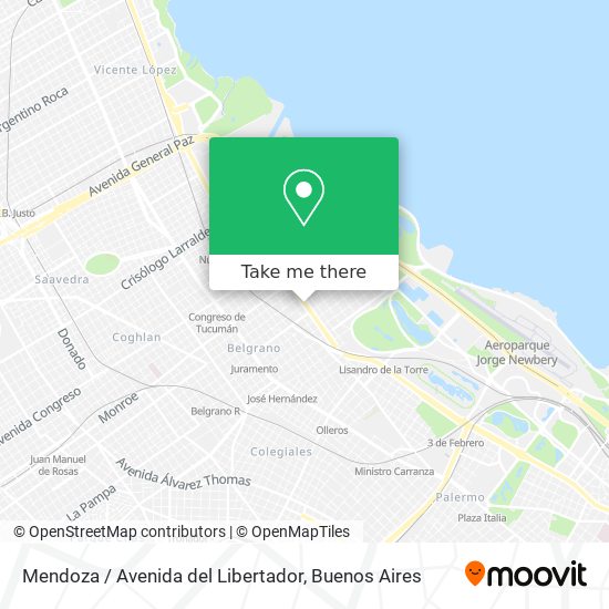 Mendoza / Avenida del Libertador map