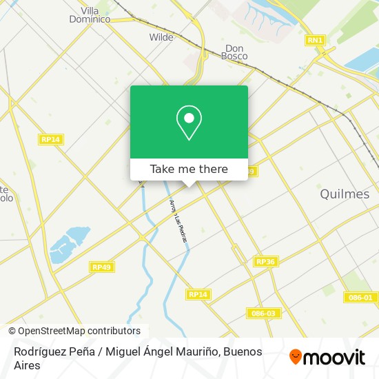 Rodríguez Peña / Miguel Ángel Mauriño map