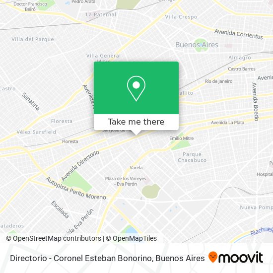 Directorio - Coronel Esteban Bonorino map