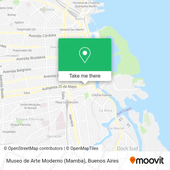 Museo de Arte Moderno (Mamba) map