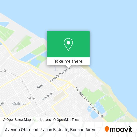Avenida Otamendi / Juan B. Justo map