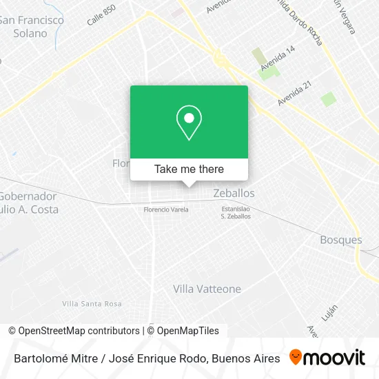 Mapa de Bartolomé Mitre / José Enrique Rodo