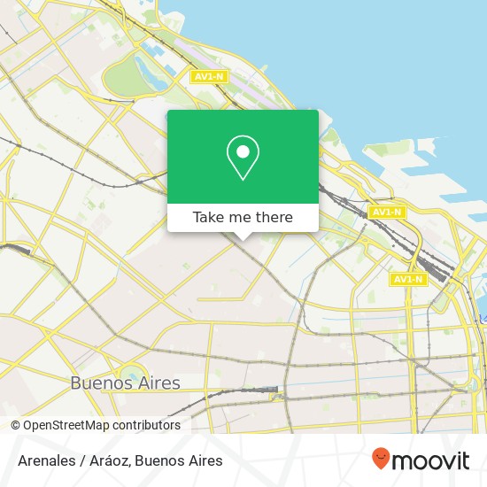 Mapa de Arenales / Aráoz