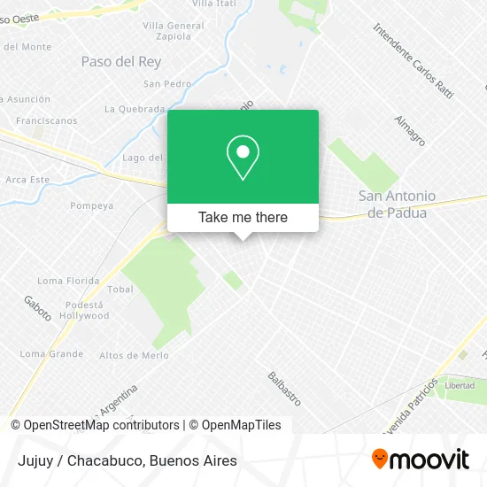 Jujuy / Chacabuco map