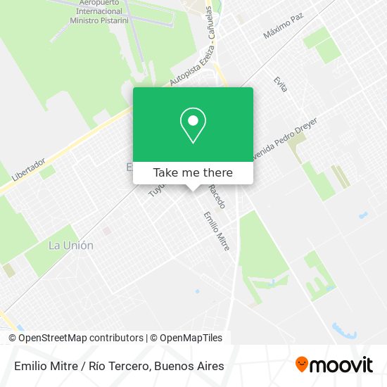 Mapa de Emilio Mitre / Río Tercero