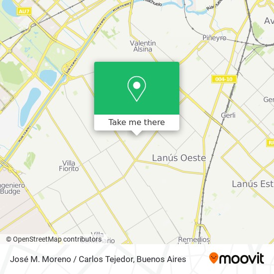 José M. Moreno / Carlos Tejedor map