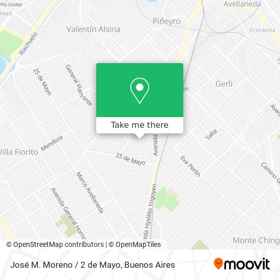 José M. Moreno / 2 de Mayo map