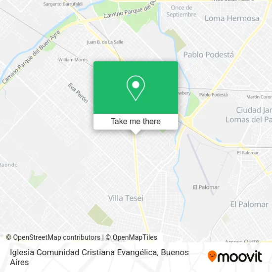 Mapa de Iglesia Comunidad Cristiana Evangélica