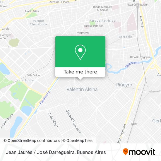 Jean Jaurés / José Darregueira map