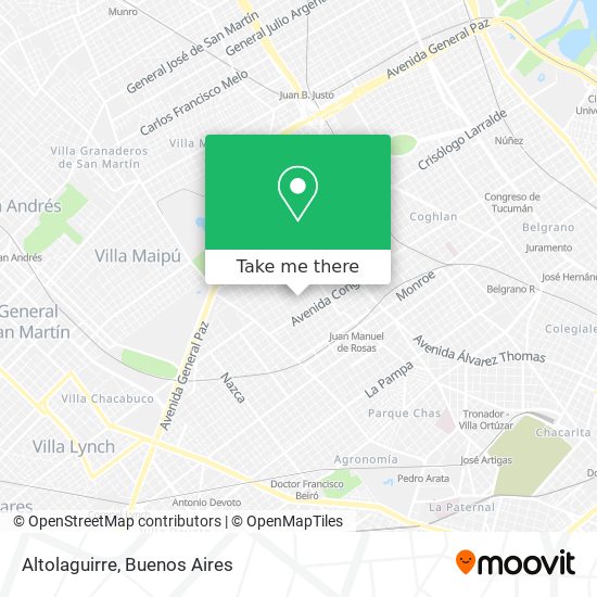 Mapa de Altolaguirre