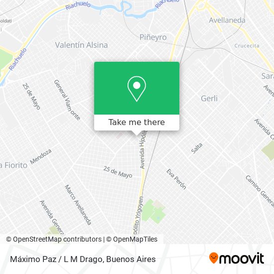 Mapa de Máximo Paz / L M Drago