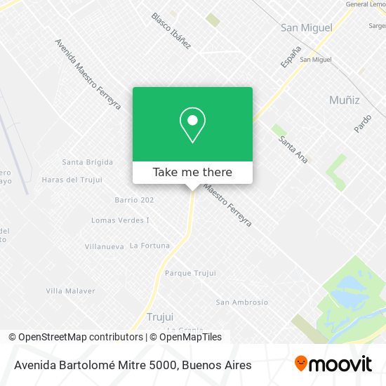 Mapa de Avenida Bartolomé Mitre 5000