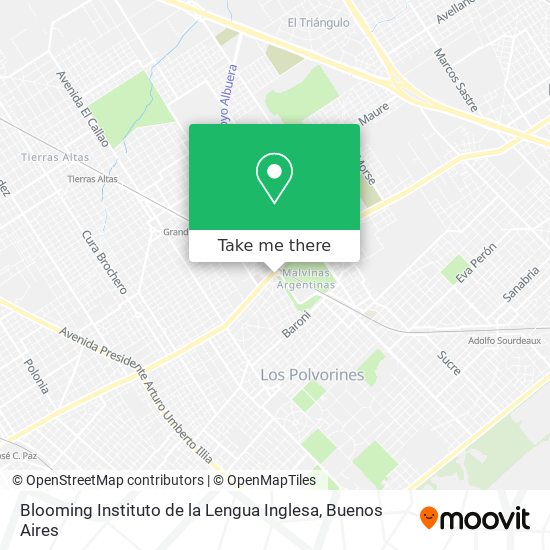 Blooming Instituto de la Lengua Inglesa map