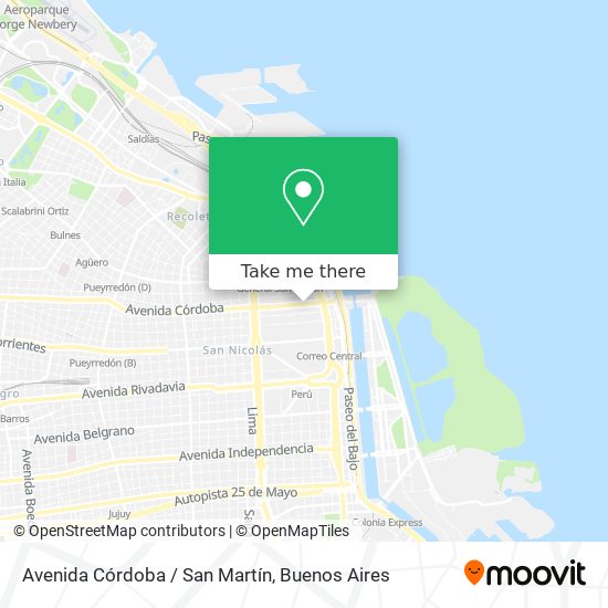 Mapa de Avenida Córdoba / San Martín