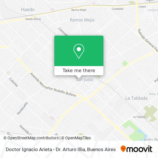 Mapa de Doctor Ignacio Arieta - Dr. Arturo Illia