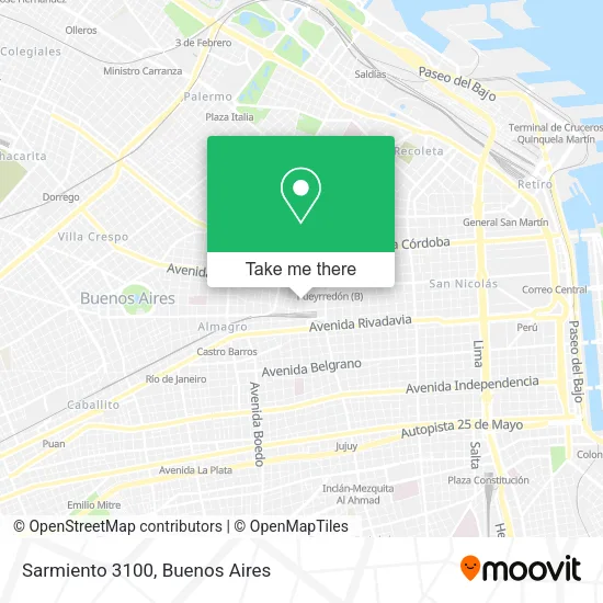 Mapa de Sarmiento 3100