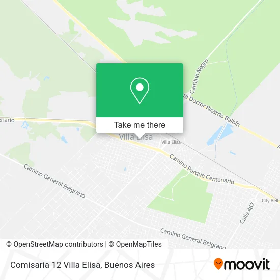 Mapa de Comisaria 12 Villa Elisa