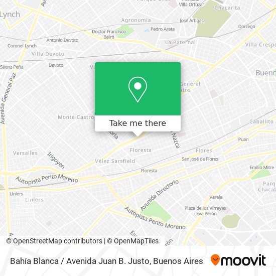 Bahía Blanca / Avenida Juan B. Justo map