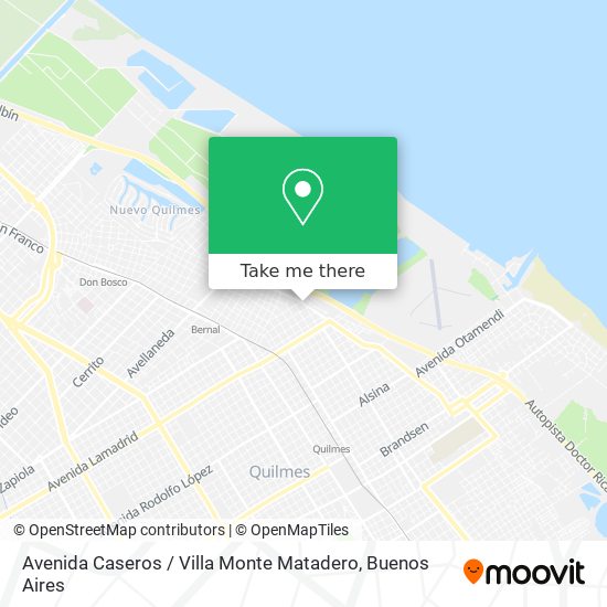 Mapa de Avenida Caseros / Villa Monte Matadero