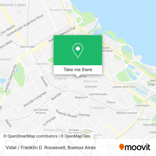 Mapa de Vidal / Franklin D. Roosevelt
