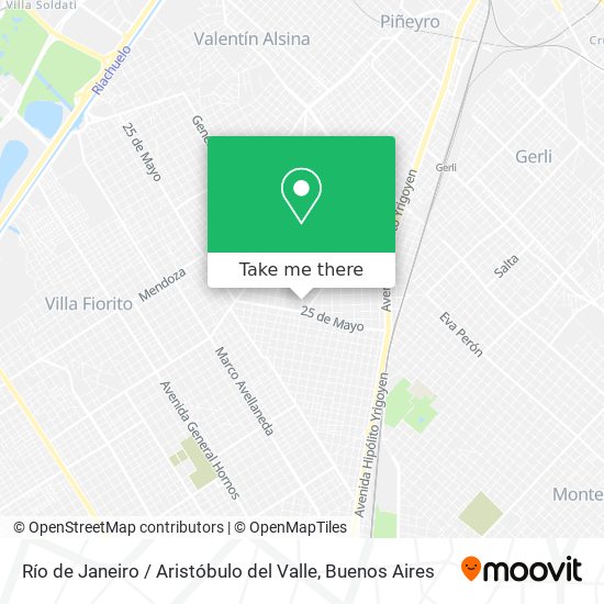 Río de Janeiro / Aristóbulo del Valle map