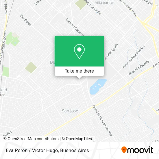 Mapa de Eva Perón / Víctor Hugo