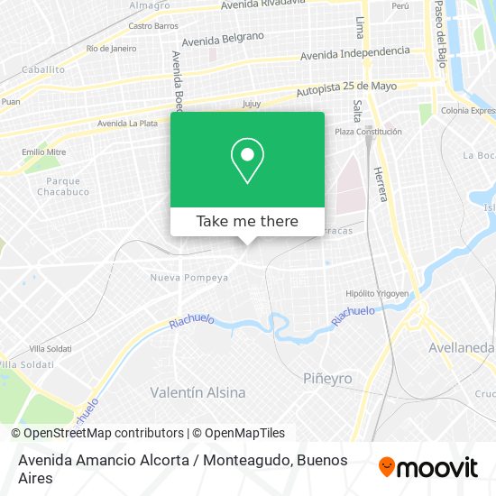 Avenida Amancio Alcorta / Monteagudo map