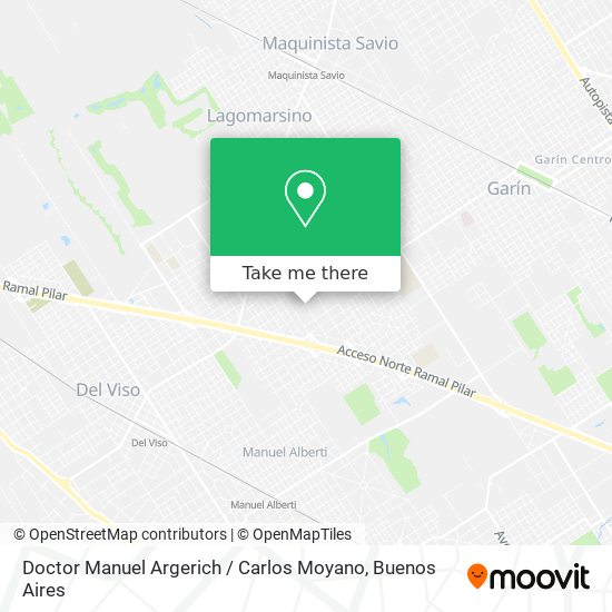Doctor Manuel Argerich / Carlos Moyano map